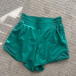 Lululemon Green Athletic Shorts